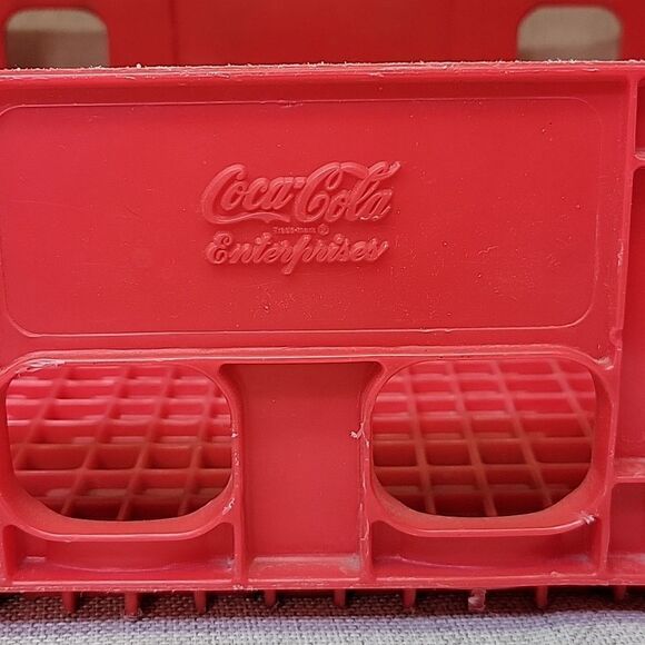 Vintage Coca-Cola Red Plastic Carrier Case Crate Tray 18 x 12 x 4 - Picture 2 of 5